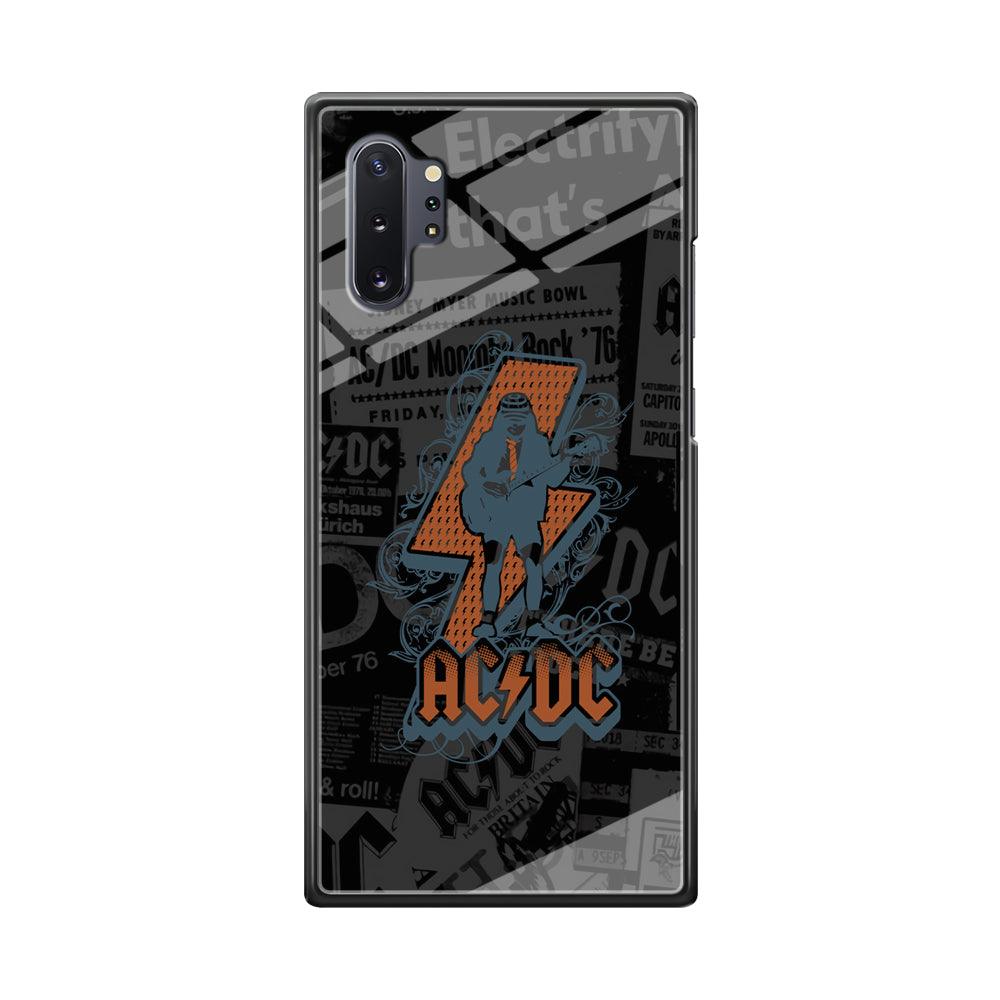 ACDC Silhouette of Angus Young Samsung Galaxy Note 10 Plus Case-Oxvistore