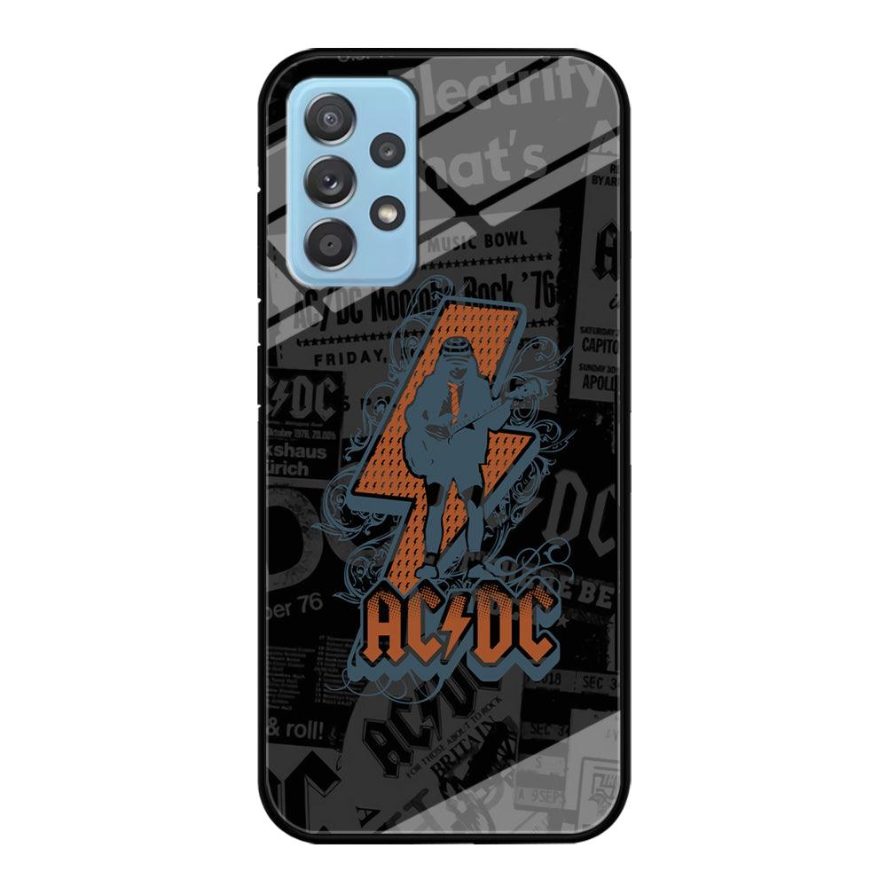 ACDC Silhouette of Angus Young Samsung Galaxy A72 Case-Oxvistore