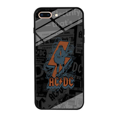 ACDC Silhouette of Angus Young iPhone 7 Plus Case-Oxvistore