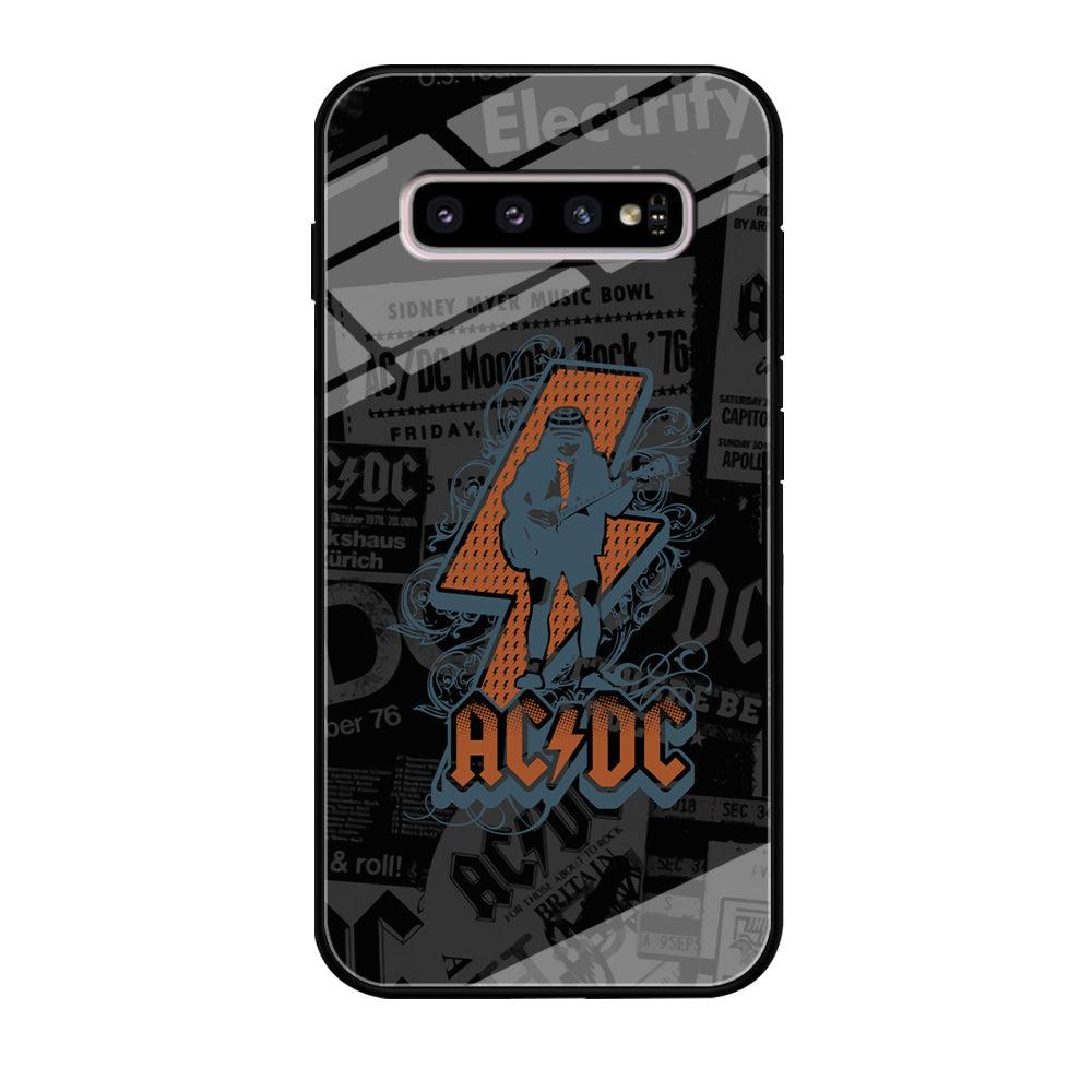 ACDC Silhouette of Angus Young Samsung Galaxy S10 Plus Case-Oxvistore