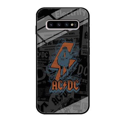 ACDC Silhouette of Angus Young Samsung Galaxy S10 Plus Case-Oxvistore