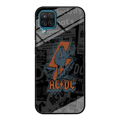 ACDC Silhouette of Angus Young Samsung Galaxy A12 Case-Oxvistore