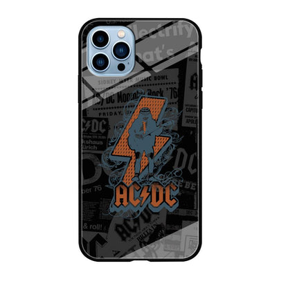 ACDC Silhouette of Angus Young iPhone 12 Pro Max Case-Oxvistore