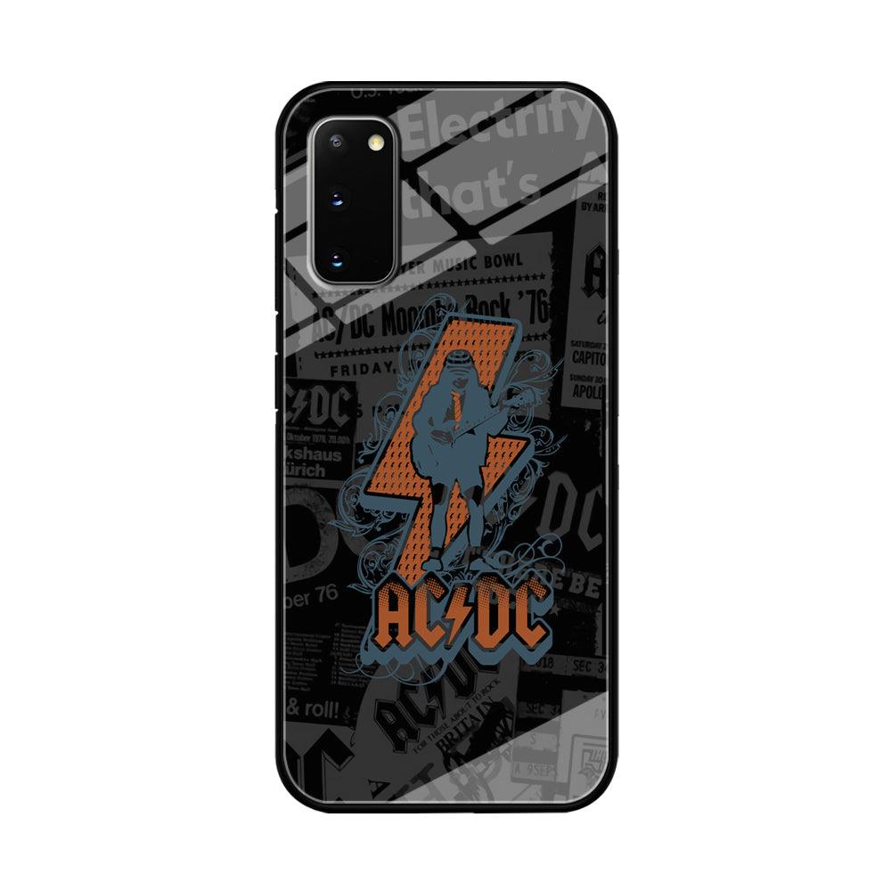 ACDC Silhouette of Angus Young Samsung Galaxy S20 Case-Oxvistore