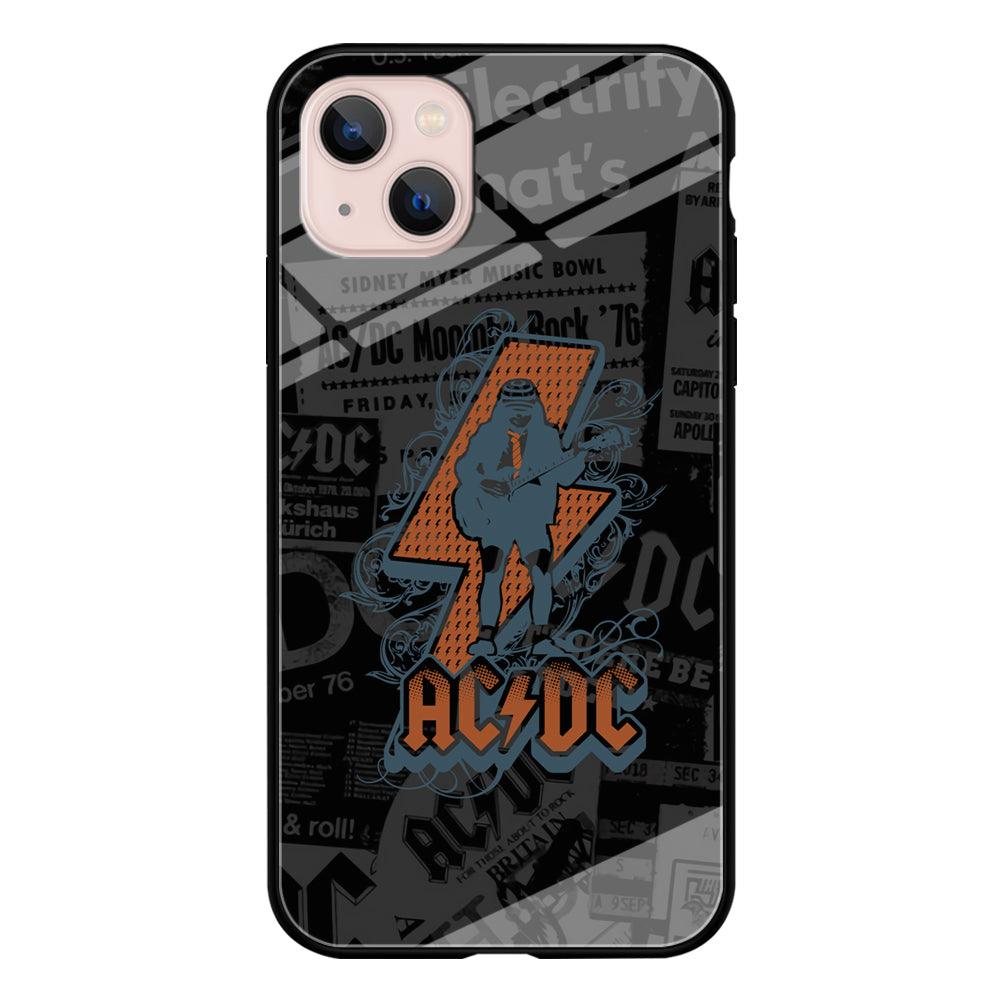 ACDC Silhouette of Angus Young iPhone 15 Plus Case-Oxvistore