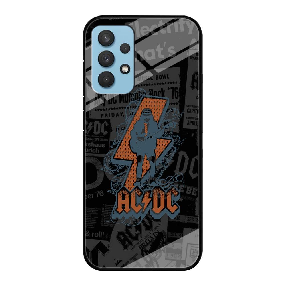 ACDC Silhouette of Angus Young Samsung Galaxy A32 Case-Oxvistore