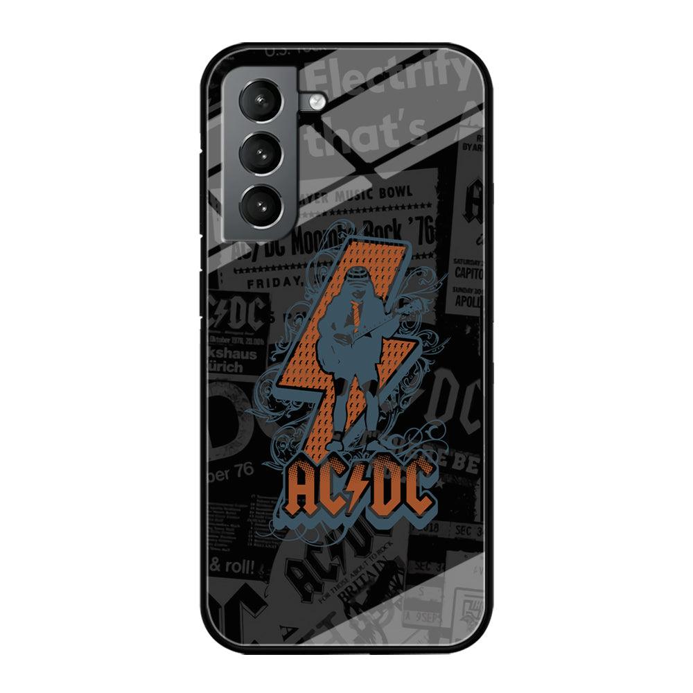 ACDC Silhouette of Angus Young Samsung Galaxy S21 Case-Oxvistore