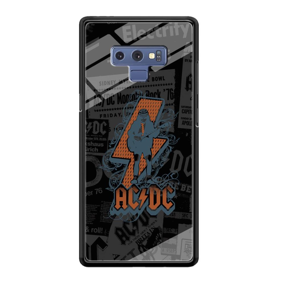 ACDC Silhouette of Angus Young Samsung Galaxy Note 9 Case-Oxvistore