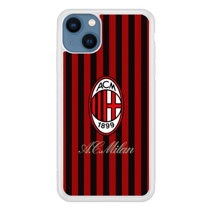 AC Milan Heritage Black and Red iPhone 13 Case-Oxvistore