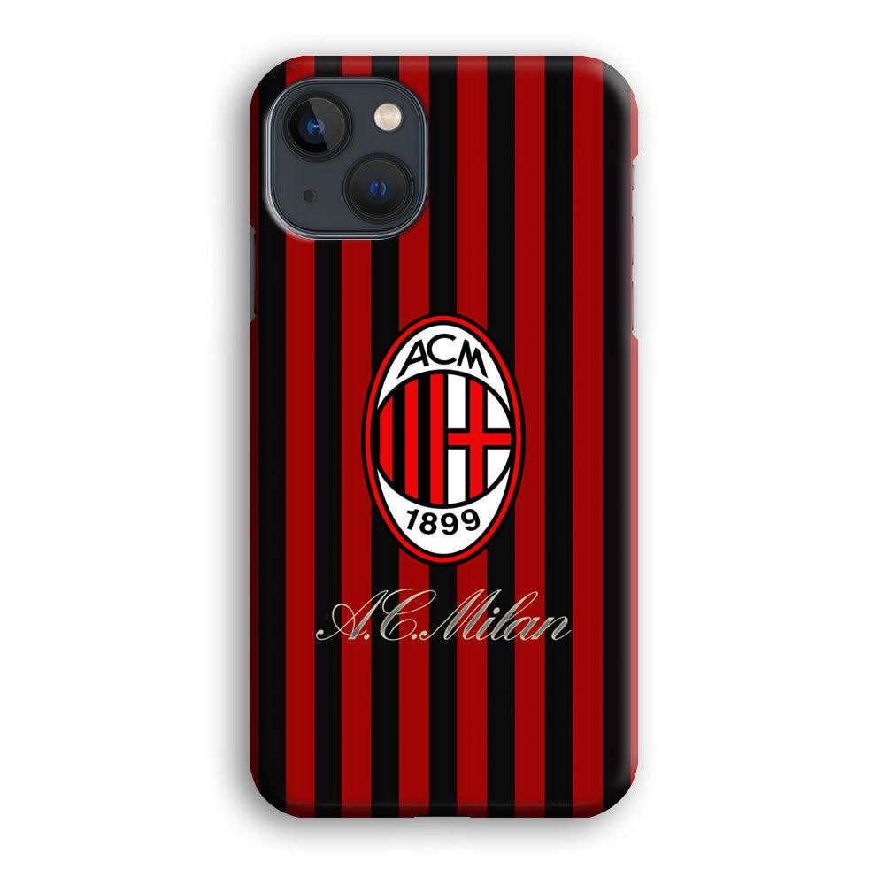 AC Milan Heritage Black and Red iPhone 13 Case-Oxvistore