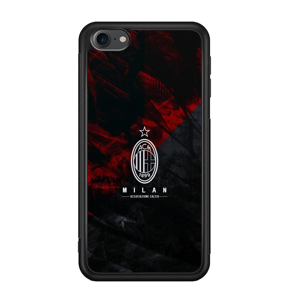 AC Milan Shadow Over The Silhouette iPod Touch 6 Case-Rubber Black (2D Case)-Oxvistore