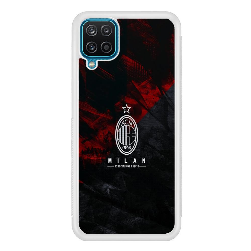 AC Milan Shadow Over The Silhouette Samsung Galaxy A12 Case-Oxvistore