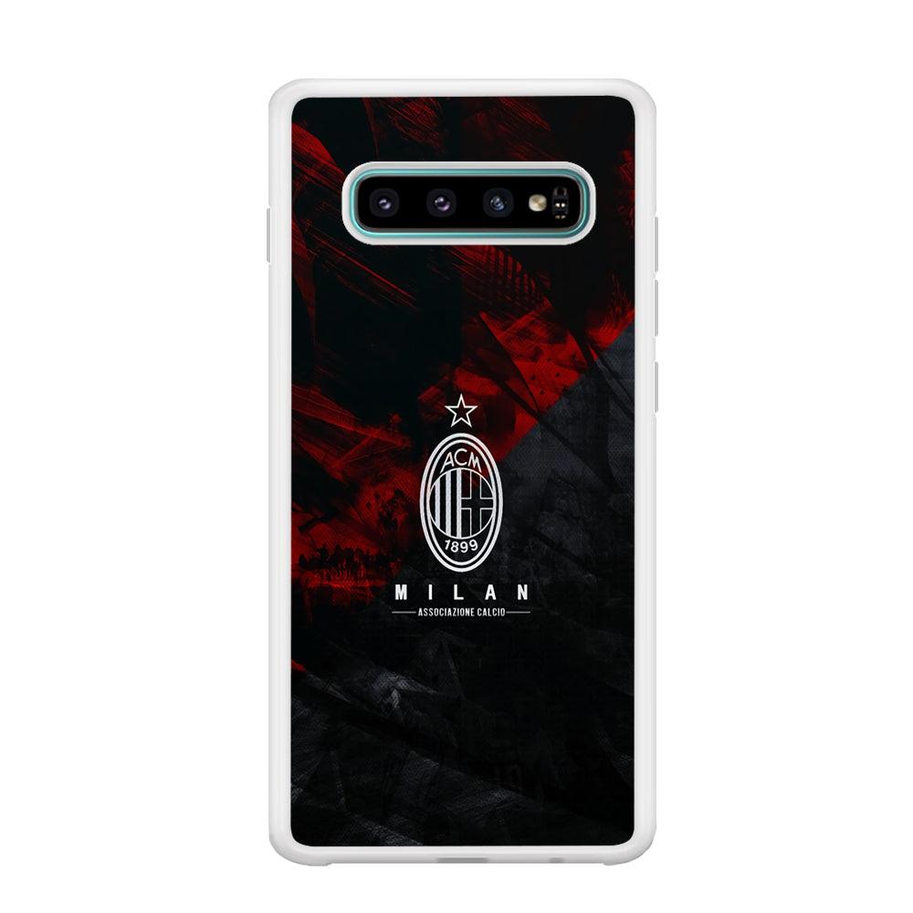 AC Milan Shadow Over The Silhouette Samsung Galaxy S10 Plus Case-Oxvistore