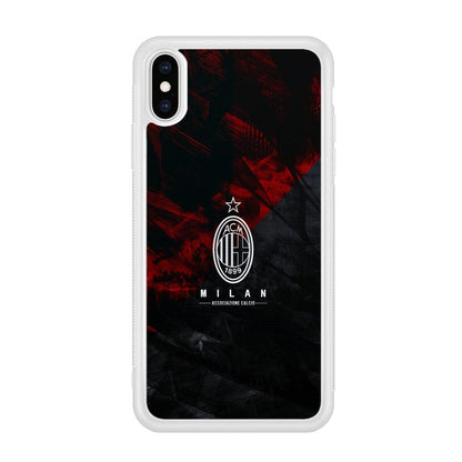 AC Milan Shadow Over The Silhouette iPhone X Case-Oxvistore