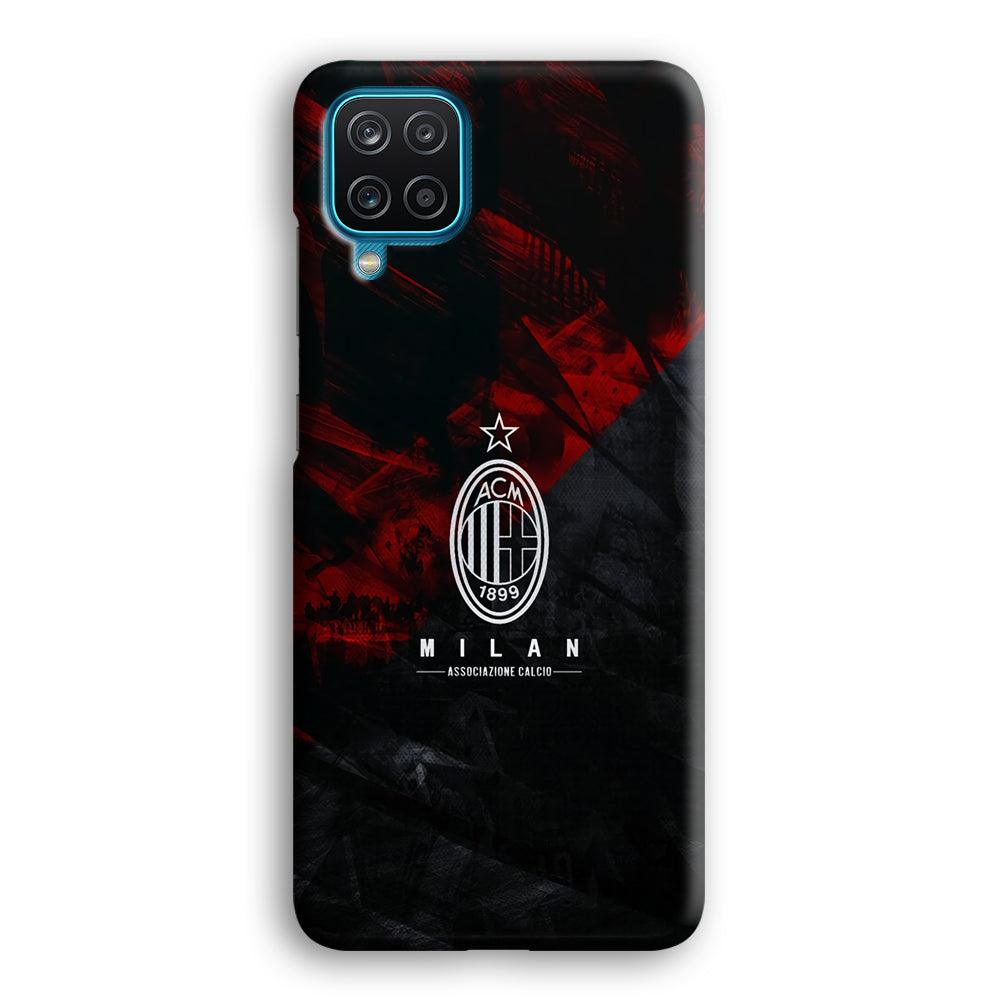 AC Milan Shadow Over The Silhouette Samsung Galaxy A12 Case-Oxvistore