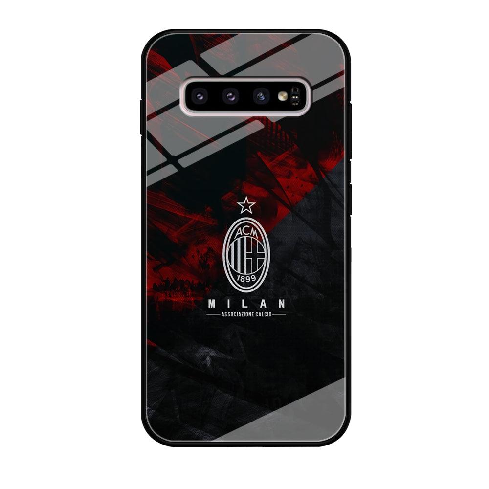 AC Milan Shadow Over The Silhouette Samsung Galaxy S10 Plus Case-Oxvistore