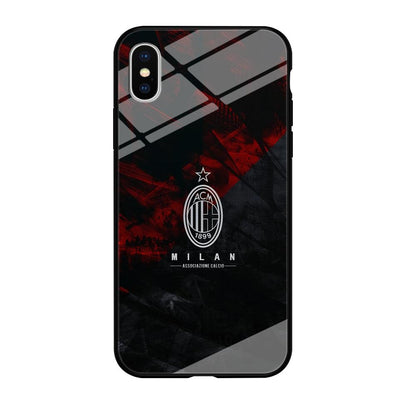 AC Milan Shadow Over The Silhouette iPhone X Case-Oxvistore