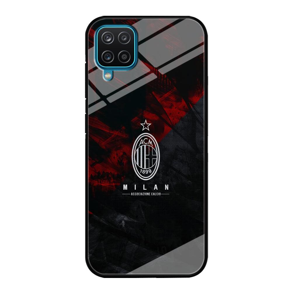 AC Milan Shadow Over The Silhouette Samsung Galaxy A12 Case-Oxvistore