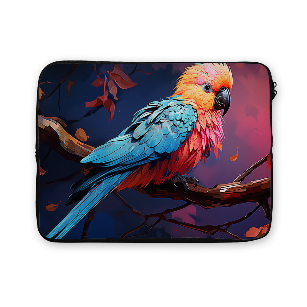 A Colorful Parrot Bird Laptop Sleeve Protective Cover