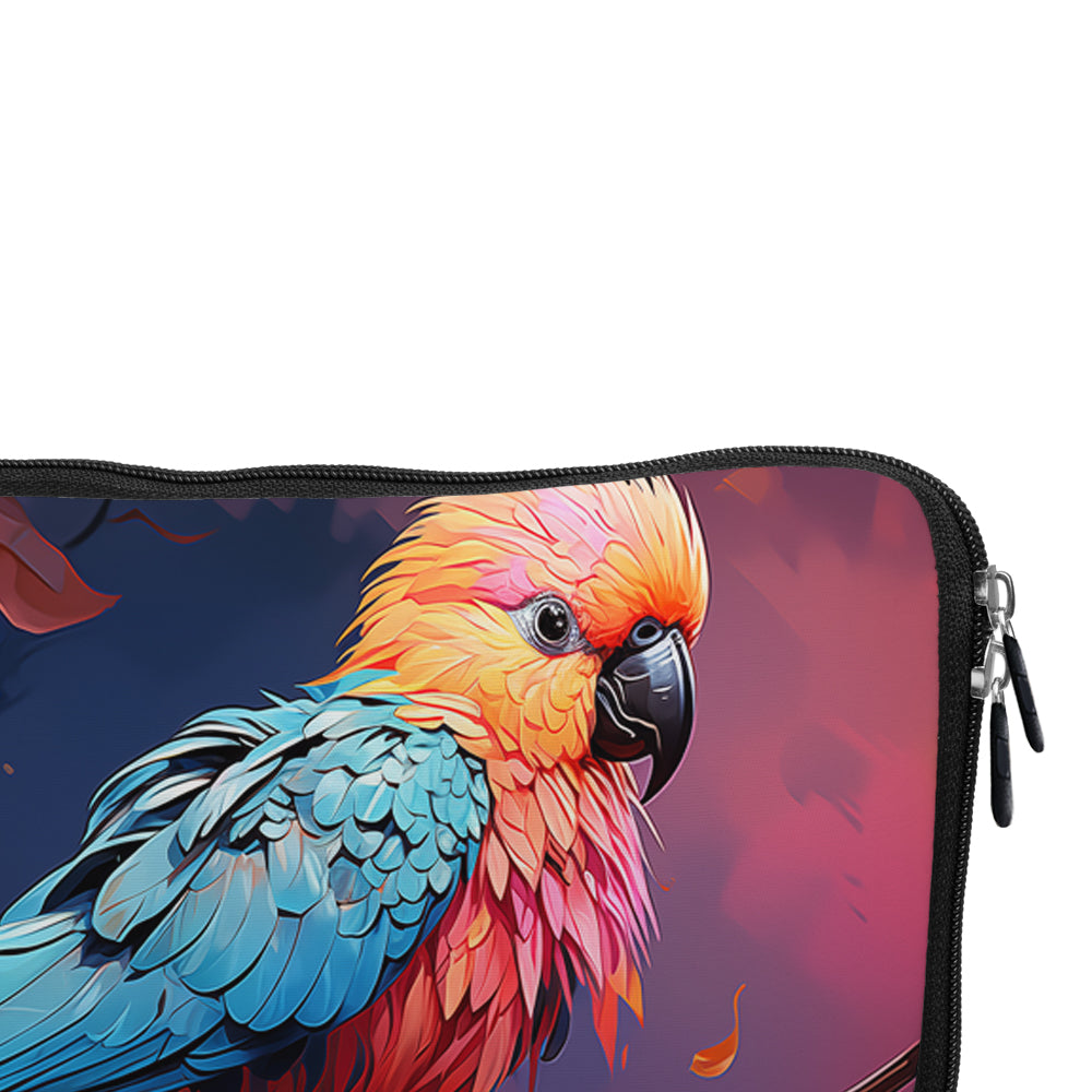 A Colorful Parrot Bird Laptop Sleeve Protective Cover