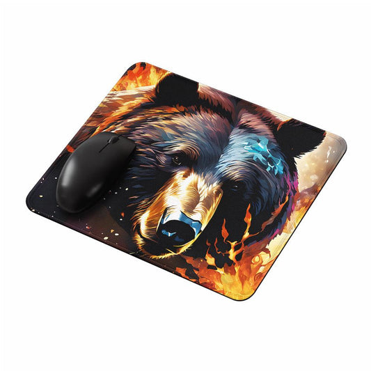 Abstract Brown Bear Art Mouse Pads-Oxvistore