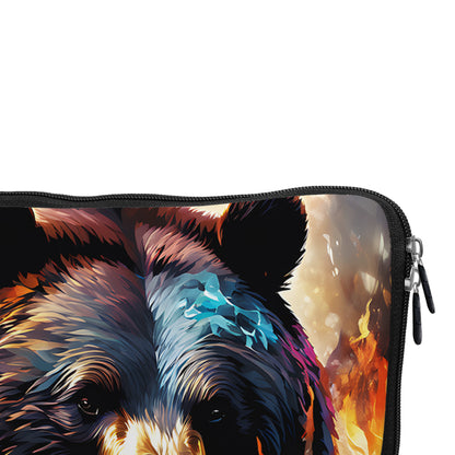 Abstract Brown Bear Art Laptop Sleeve Protective Cover