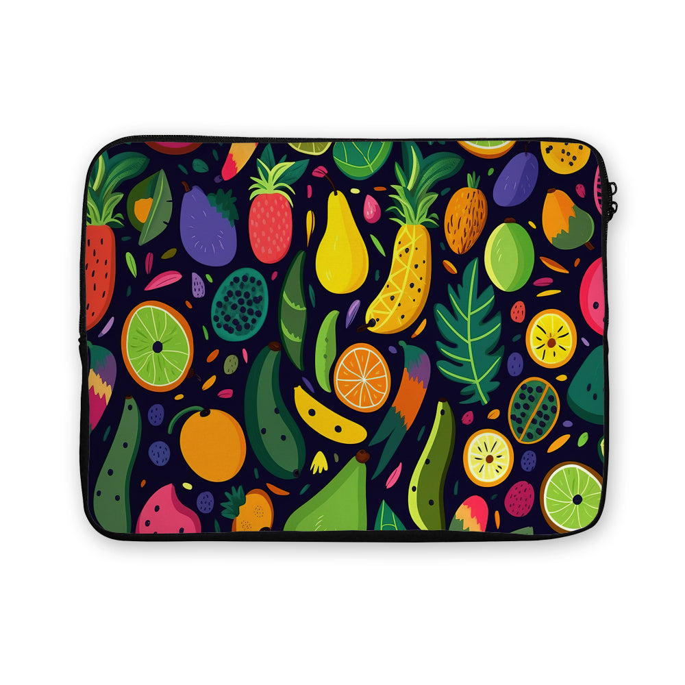 Abstract Design Tropical Fruits Laptop Sleeve Protective Cover