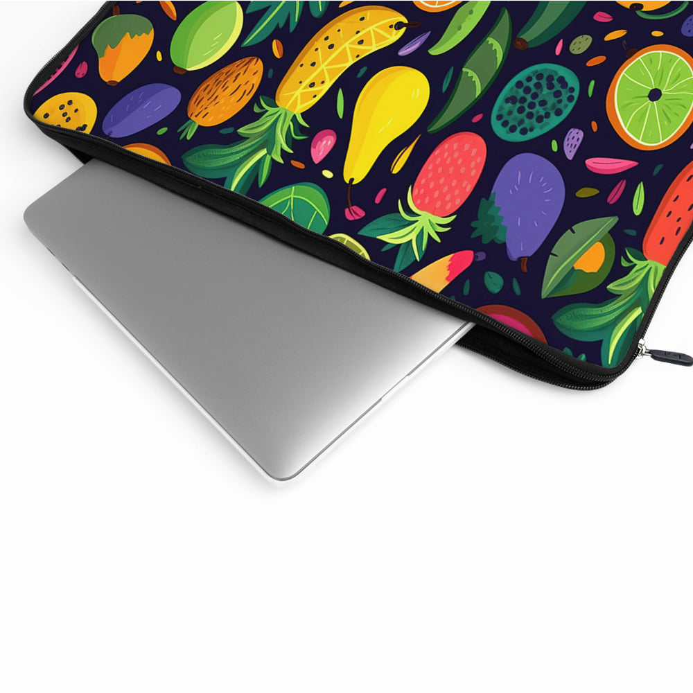 Abstract Design Tropical Fruits Laptop Sleeve Protective Cover