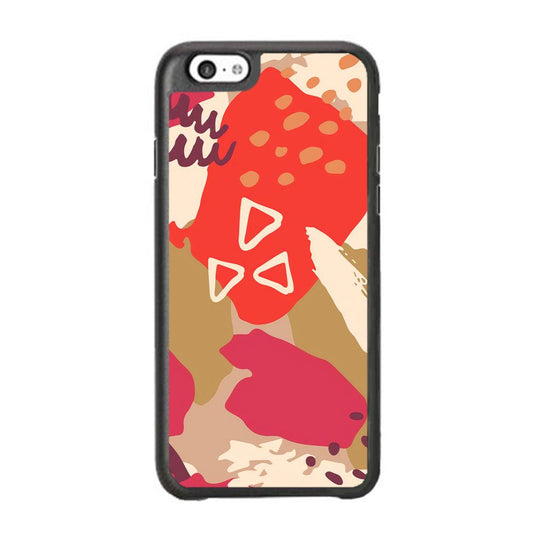 Abstract Brush Three Triangles iPhone 6 Plus | 6s Plus Case-Rubber White (2D Case)-Oxvistore