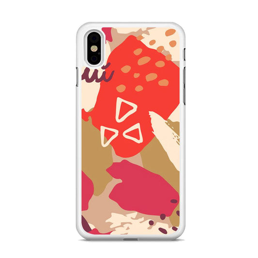 Abstract Brush Three Triangles iPhone X Case-Oxvistore