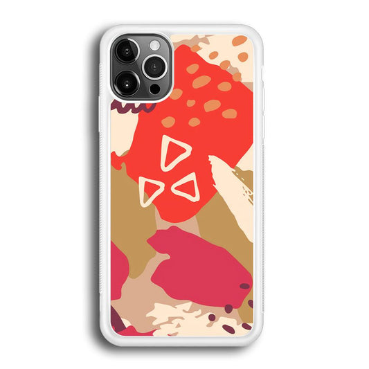 Abstract Brush Three Triangles iPhone 12 Pro Case-Oxvistore