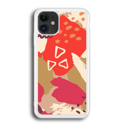 Abstract Brush Three Triangles iPhone 12 Case-Oxvistore