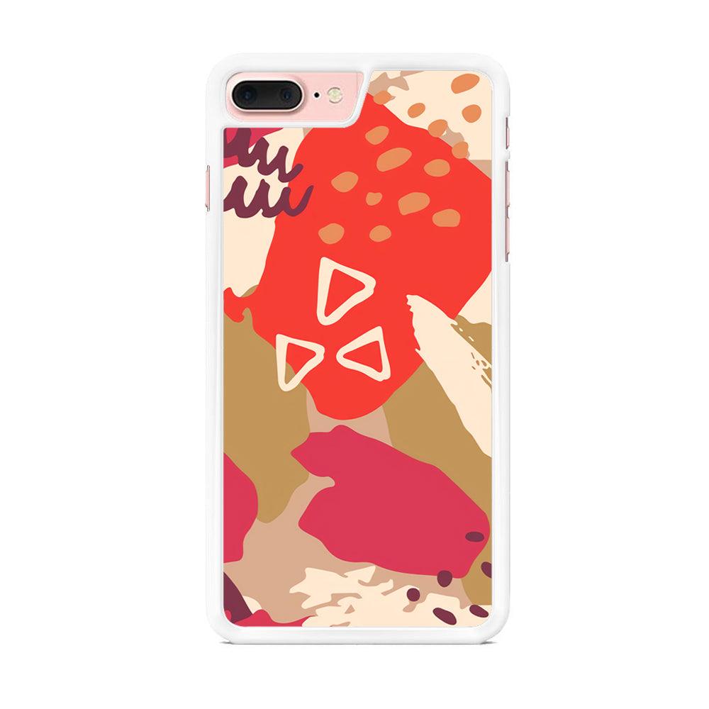 Abstract Brush Three Triangles iPhone 8 Plus Case-Oxvistore