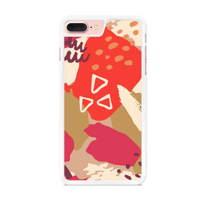 Abstract Brush Three Triangles iPhone 8 Plus Case-Oxvistore