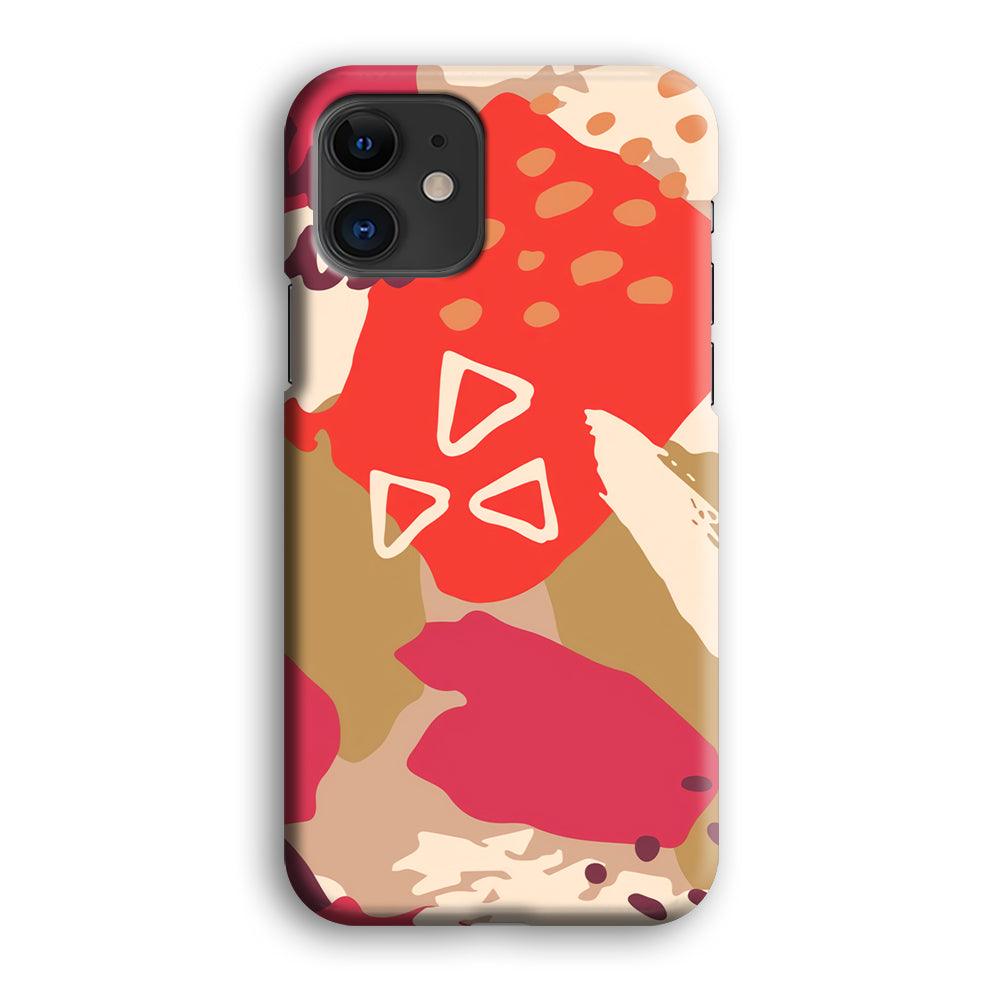 Abstract Brush Three Triangles iPhone 12 Case-Oxvistore