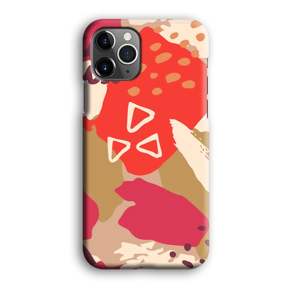 Abstract Brush Three Triangles iPhone 12 Pro Case-Oxvistore