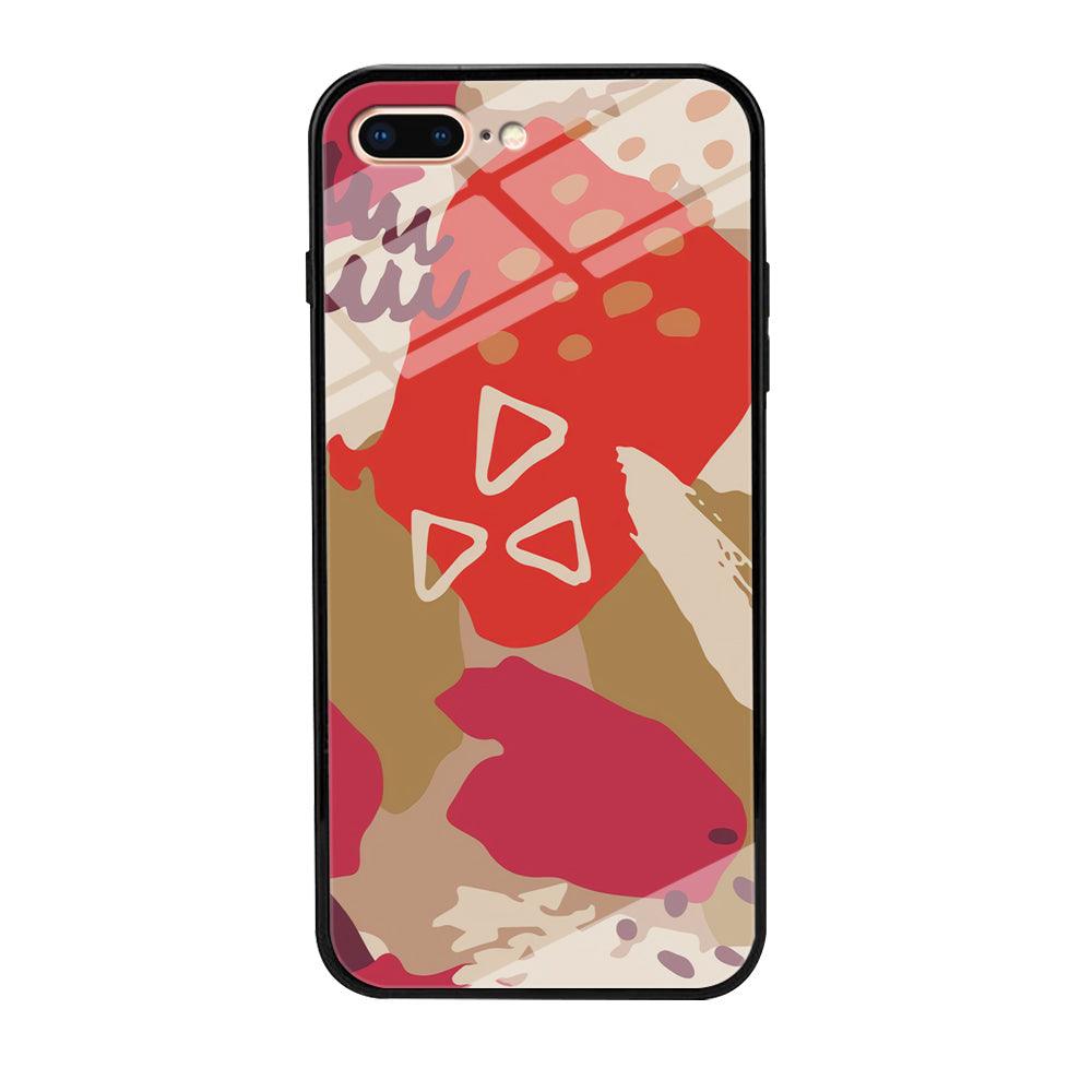 Abstract Brush Three Triangles iPhone 7 Plus Case-Oxvistore