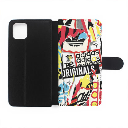 Adidas Abstract Wall Art Flip Wallet Phone Case