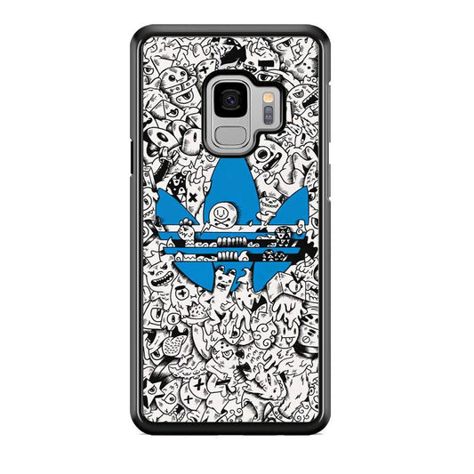 Adidas B&W Doodle Samsung Galaxy S9 Case-Oxvistore