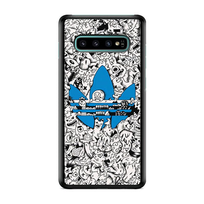 Adidas B&W Doodle Samsung Galaxy S10 Plus Case-Oxvistore