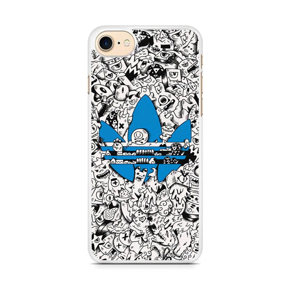 Adidas B&W Doodle iPhone 7 Case-Oxvistore