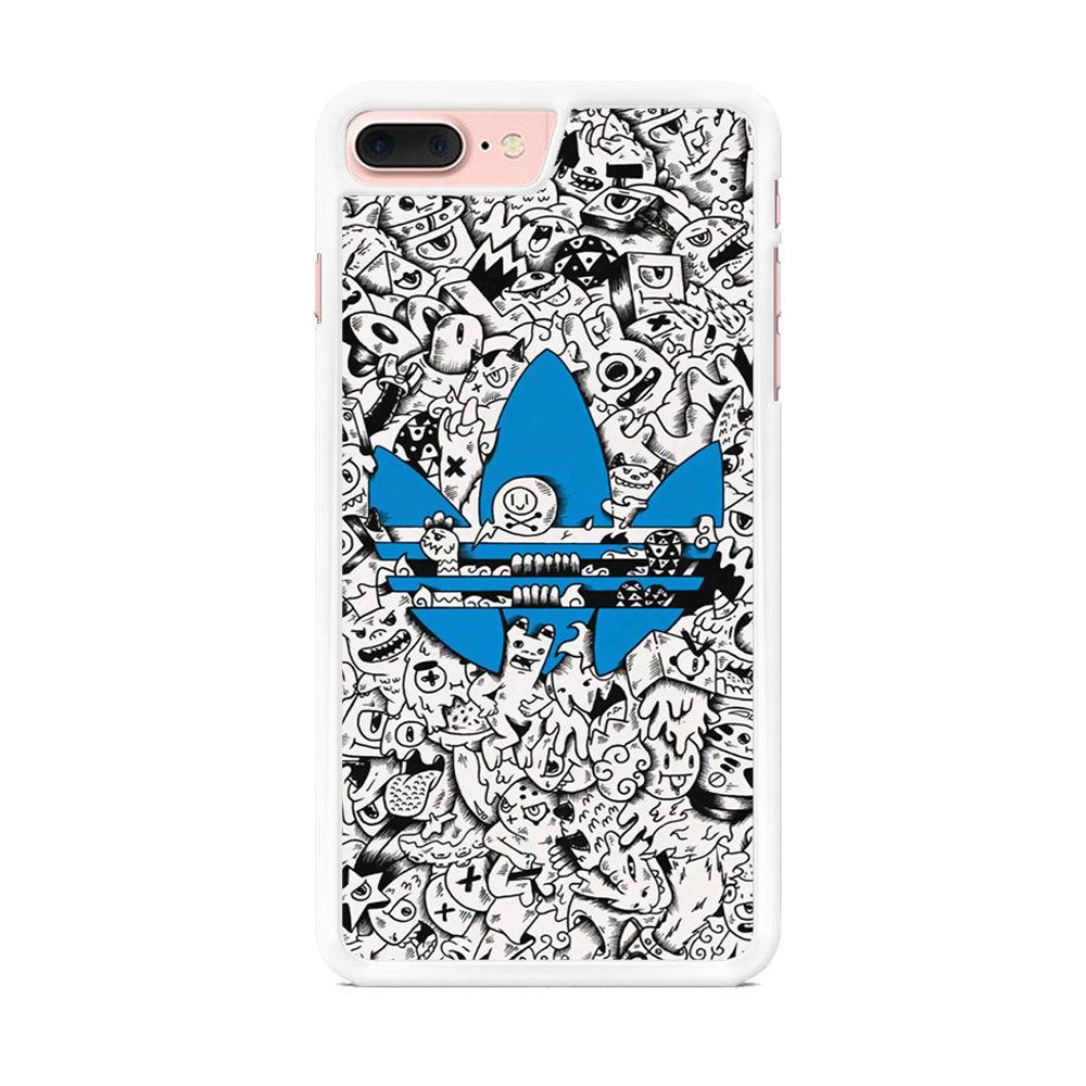 Adidas B&W Doodle iPhone 7 Plus Case-Oxvistore