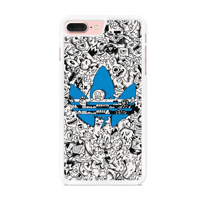 Adidas B&W Doodle iPhone 7 Plus Case-Oxvistore