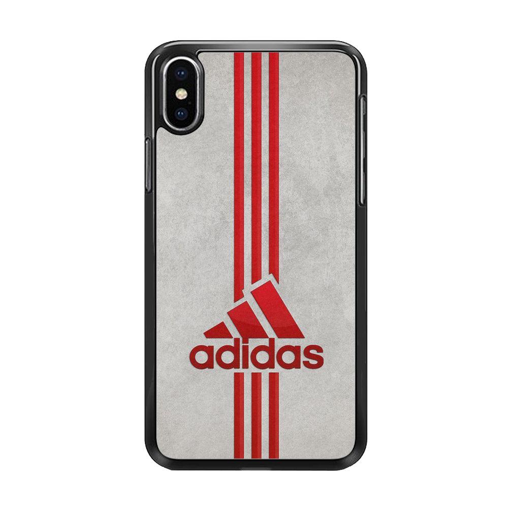 Adidas Blood Line iPhone XS MAX Case-Rubber Black (2D Case)-Oxvistore