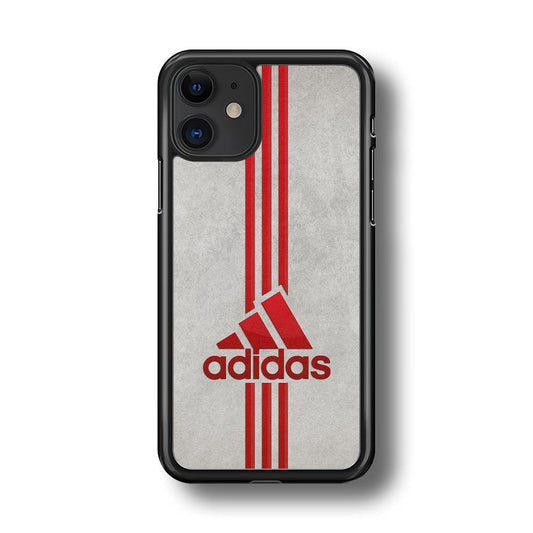 Adidas Blood Line iPhone 11 Case-Rubber Black (2D Case)-Oxvistore