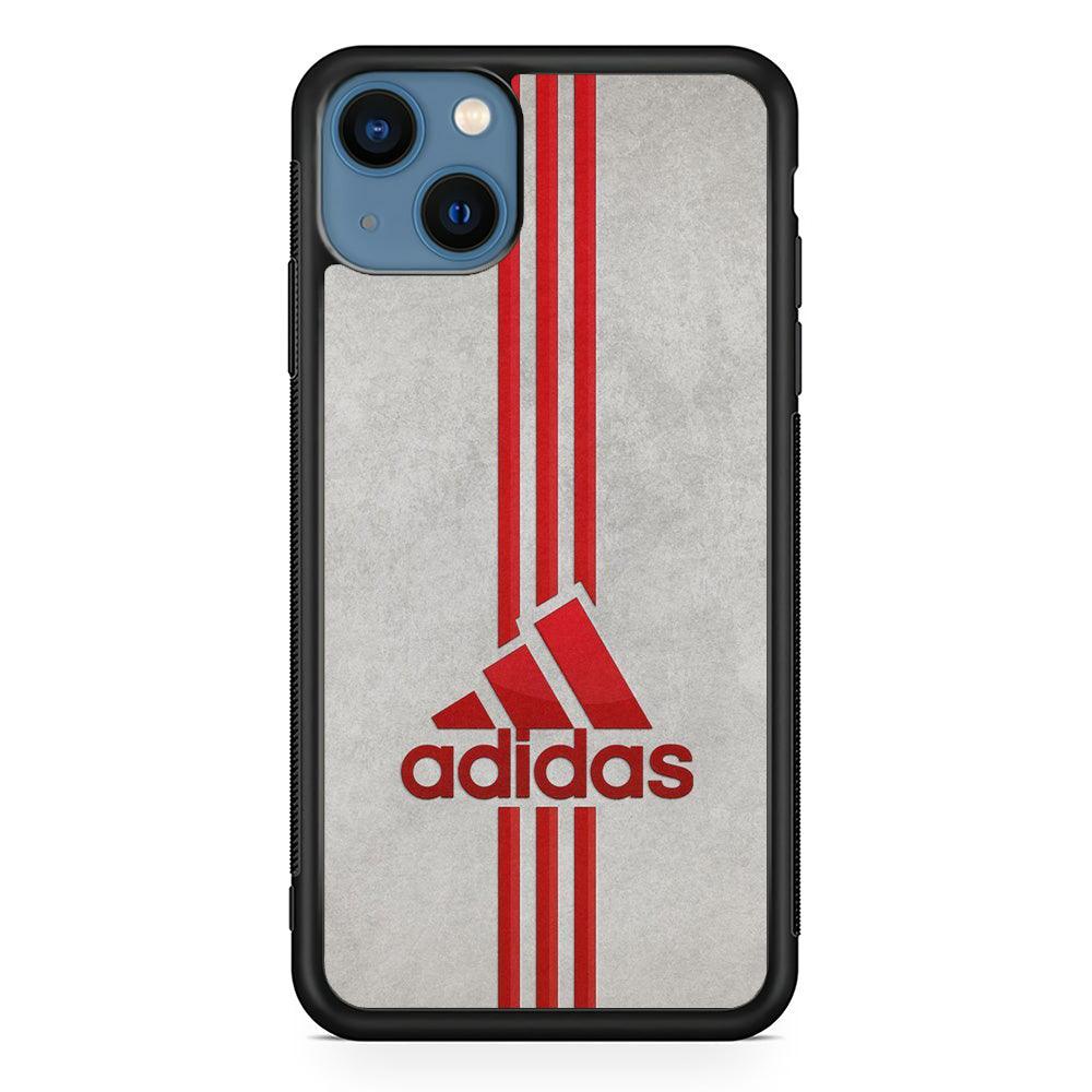Adidas Blood Line iPhone 14 Plus Case-Rubber Black (2D Case)-Oxvistore