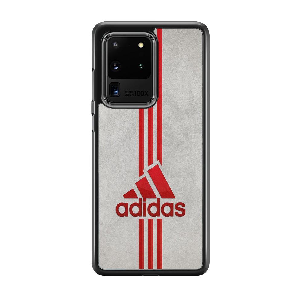 Adidas Blood Line Samsung Galaxy S20 Ultra Case-Rubber Black (2D Case)-Oxvistore