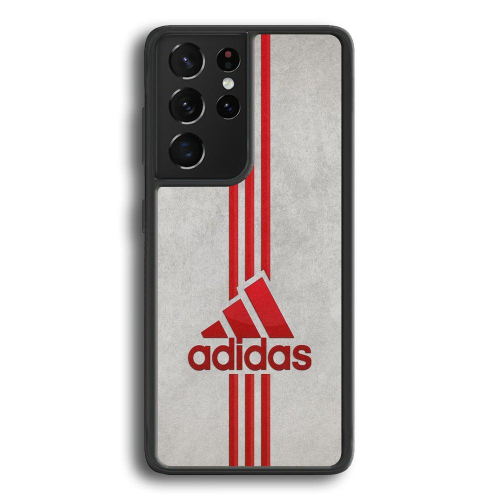 Adidas Blood Line Samsung Galaxy S22 Ultra Case-Rubber Black (2D Case)-Oxvistore