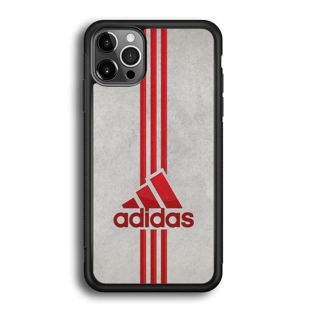 Adidas Blood Line iPhone 12 Pro Max Case-Rubber Black (2D Case)-Oxvistore