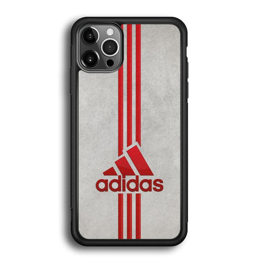 Adidas Blood Line iPhone 12 Pro Max Case-Rubber Black (2D Case)-Oxvistore
